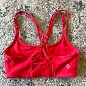 All Access Strappy Chorus Bra - XS - Fire Red